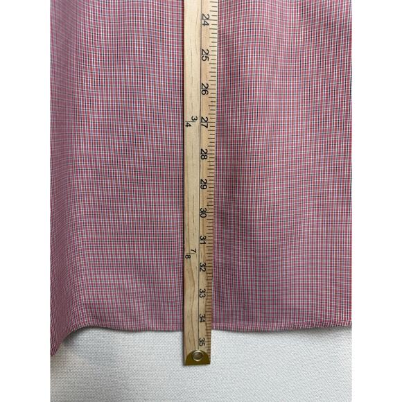 Eddie Bauer Relaxed Fit Wrinkle Resistant Short Sleeve Shirt Red Men XL Tall - Picture 6 of 9